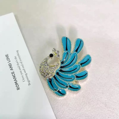 Peacock Brooch