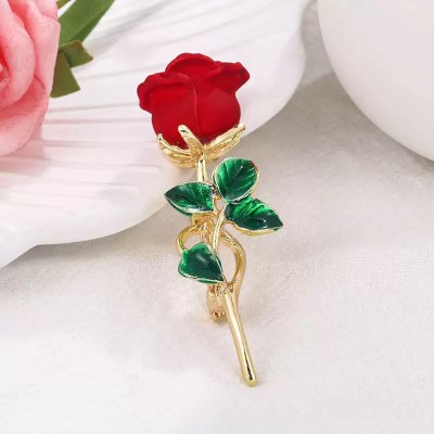 Drop Oil Rose Brooch