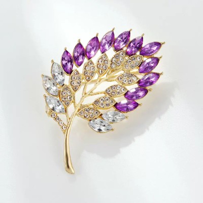 Colorful Leaf Brooch