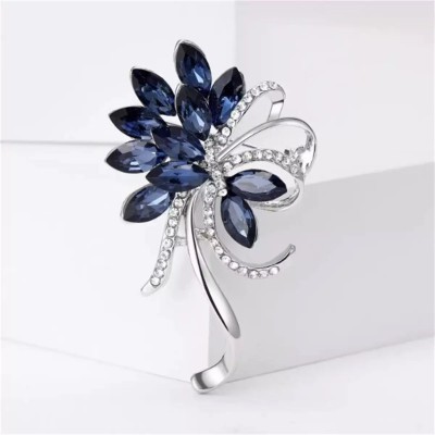 Crystal Bouquet Brooch