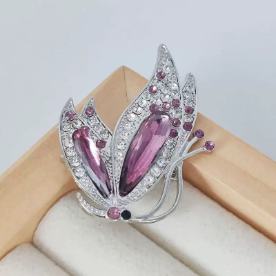Crystal Butterfly Brooch