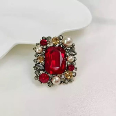 Baroque Square Brooch