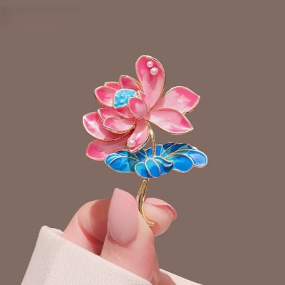 Lotuses Brooch
