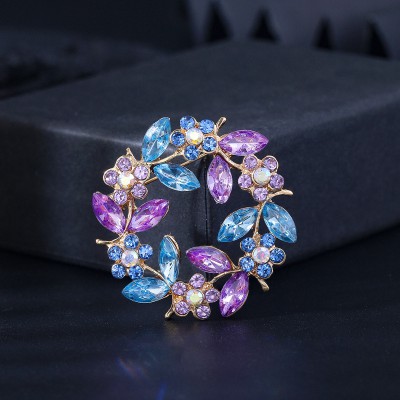Rainstone flower Brooch